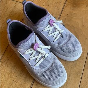 Light Purple and White “Ube” Kids Vessi Size J2